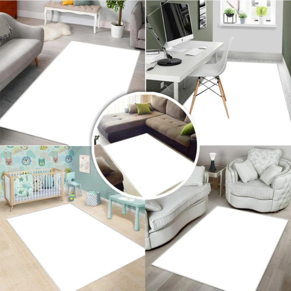 

Cartoon Cells At Work Character Print Living Room Bedroom Decorative Carpet Anti Slip Anti Fall Soft Short Plush Square Mat