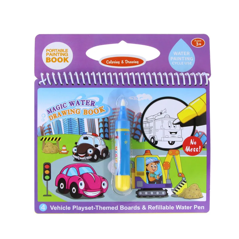 

2021 New Magic Water Drawing Book Coloring Book Doodle & Magic Pen Painting Drawing Board For Kids Toys Birthday Gift