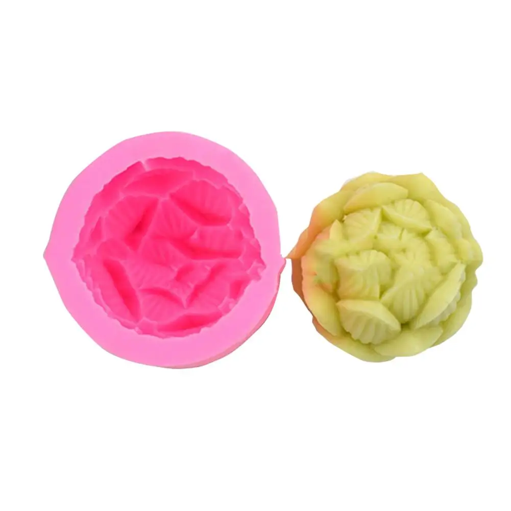 3D гелевая форма в виде лотоса для помадки торта силиконовая мыла ручной работы