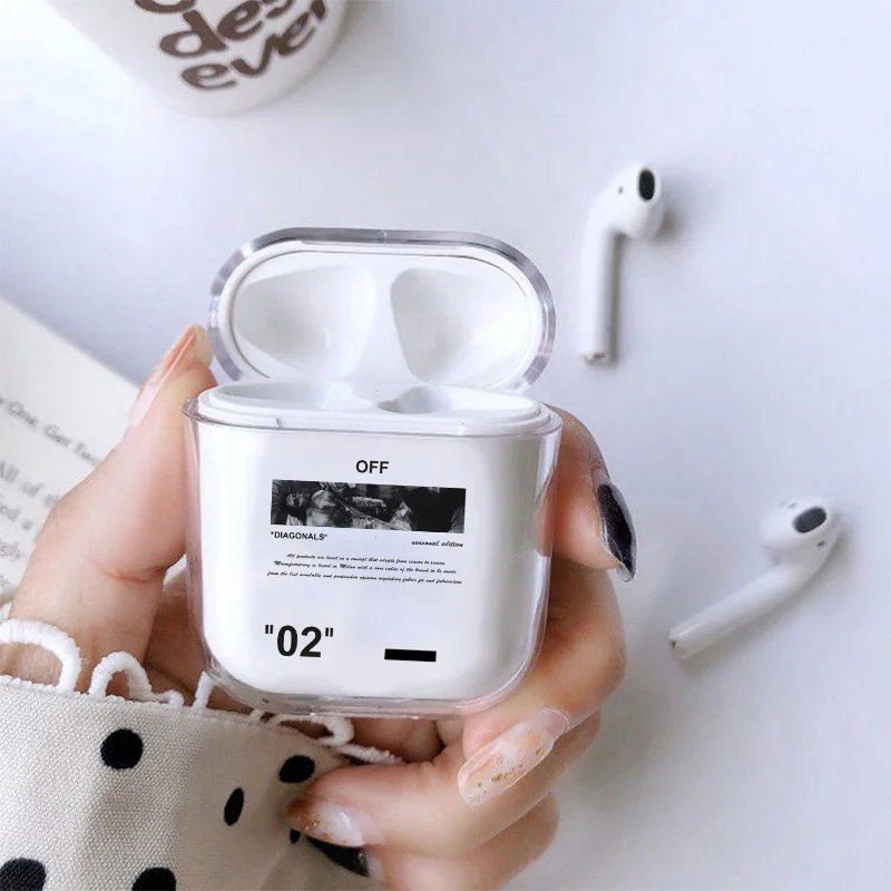 Роскошная bluetooth-гарнитура для Apple Airpods 2 1 чехол, модный прозрачный жесткий чехол для зарядки наушников, чехол для Air Pods