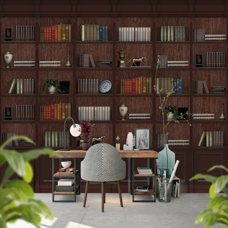 Пользовательские фото книги обои 3D кабинет библиотеки фреска фон настенные фотообои книжный шкаф книги фотообои для книжной полки обои
