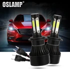 Автомобильные светодиодные лампы Oslamp X7 H7, 4 боковые светящисветодиодный Автомобильные светодиодные фары, COB чипы для Hyundai NFSONATASONATA, автомобисветильник 12 В, 24 В