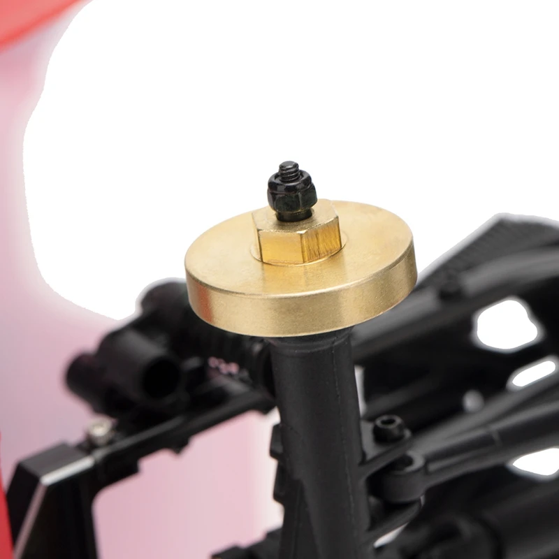 

Brass 4mm Thick Heavy Duty Wheel Hubs Combiner Upgrade Accessories for 1/24 RC Crawler Axial SCX24 90081 AXI00002 Parts