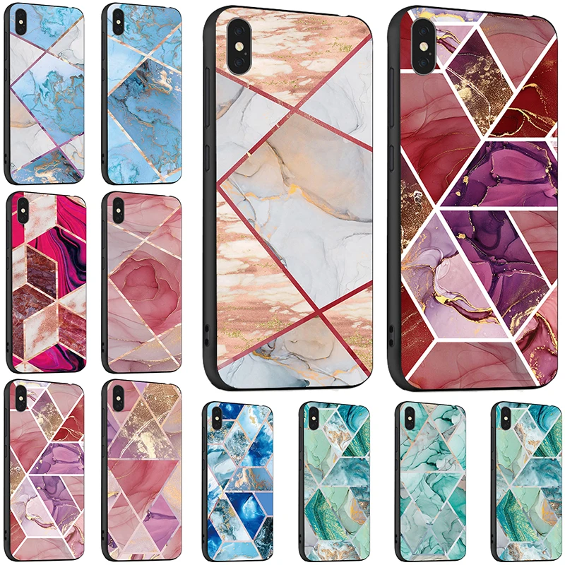 

Marble Color Paint Mobile Phone Cases For Huawei Mate 9 10 20 30 Pro X NOVA 2 2S PLUS lite Enjoy 7S P Smart Enjoy 9 Y9 Shell Bag