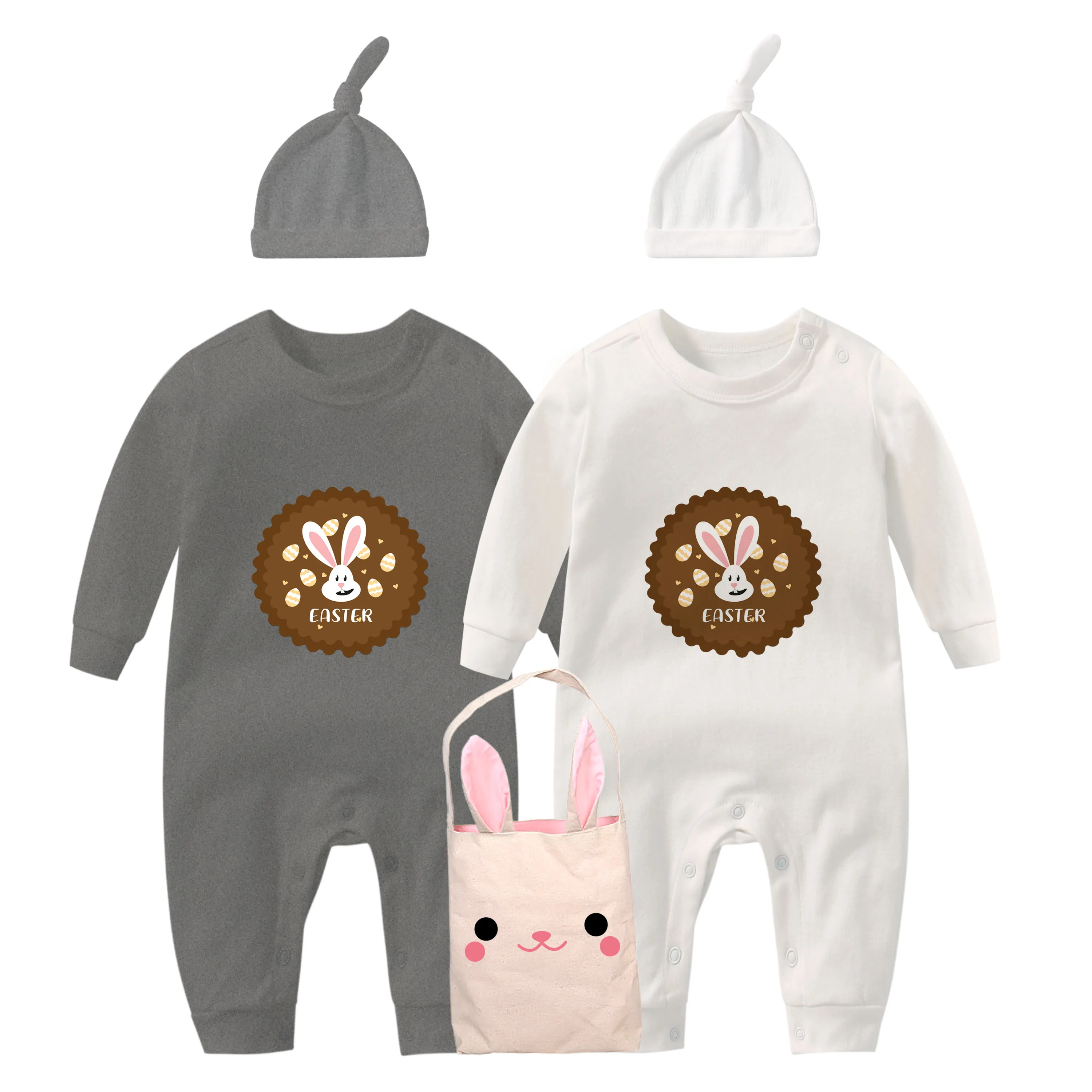 

YSCULBUTOL Baby Twins cotton bodysuits My 1st Easter Baby Outfit baby clothes for men and women, colors and styles can be matche
