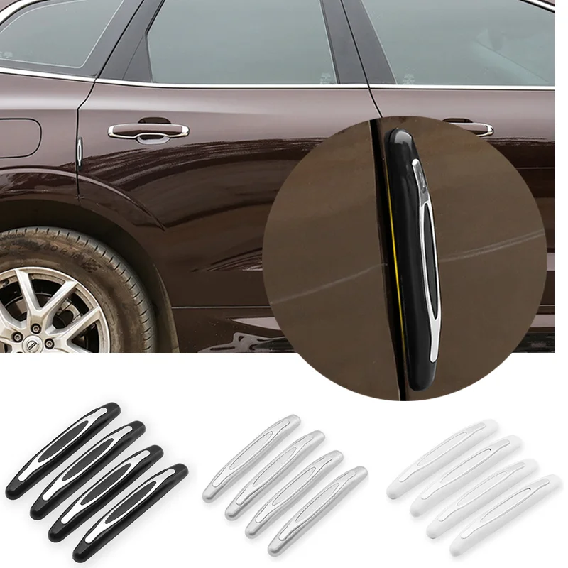 4 шт./упак. автомобиля анти столкновения на автомобильную дверь полоса резиновая