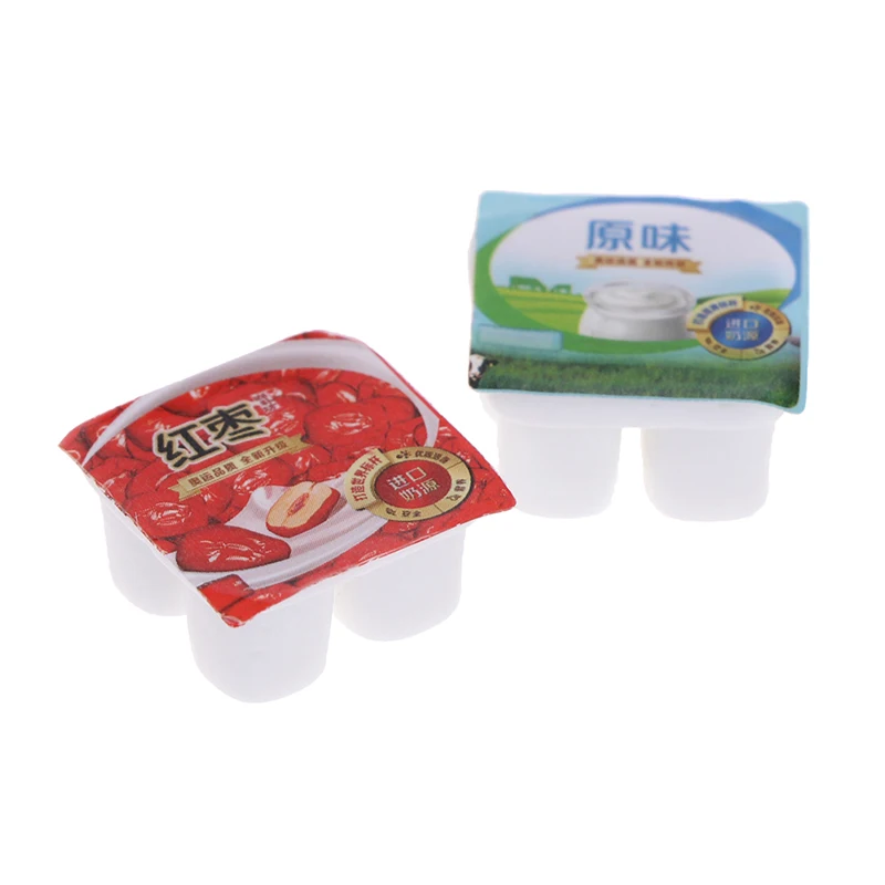 1 шт. 1/12 миниатюрная каучуковая картонная бутылка для молочного йогурта