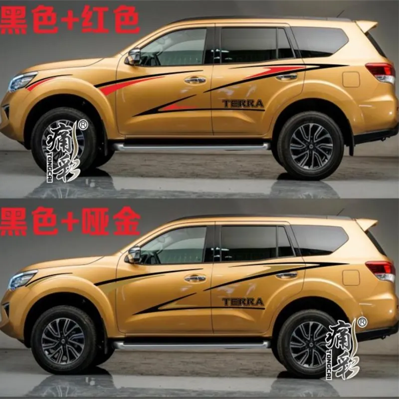 

Наклейки на автомобиль для Nissan Terra body, внешние Модные индивидуальные наклейки с изменением цвета