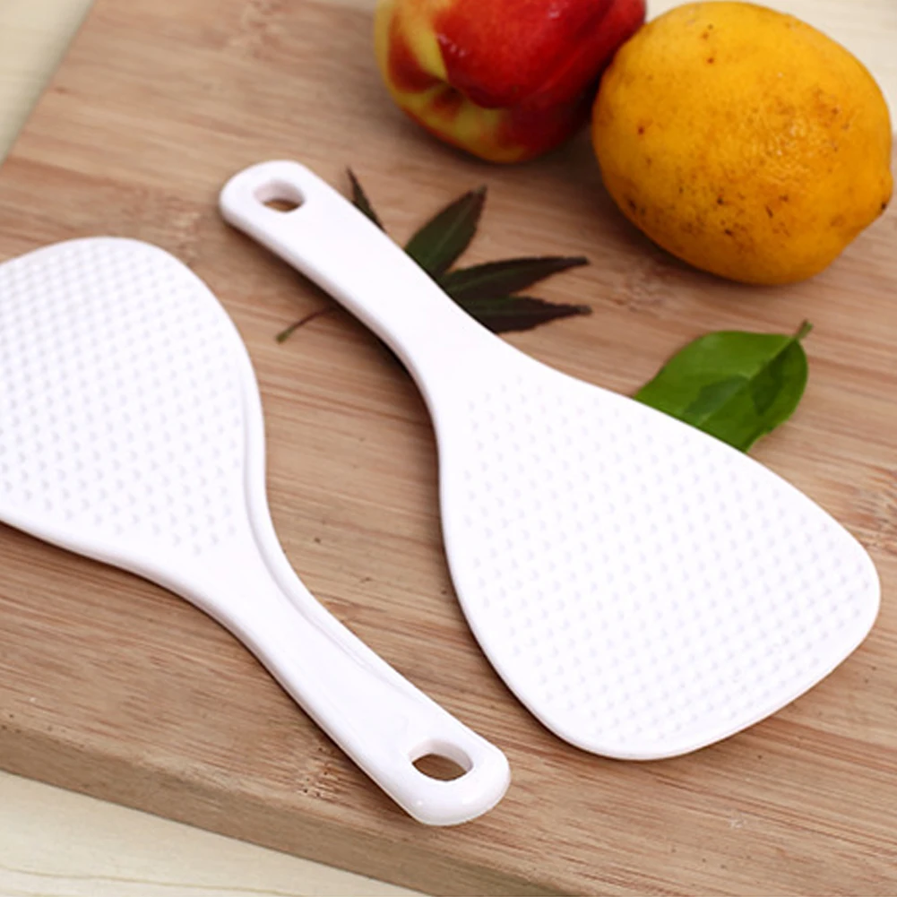 

1pcs Plastic Rice Scoop Non Stick White Rice Paddle Rice Kitchenware Cooking Serving Spoons Tools Tableware Kitchen Supplies