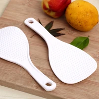 1pcs plastic rice scoop non stick white rice paddle rice kitchenware cooking serving spoons tools tableware kitchen supplies