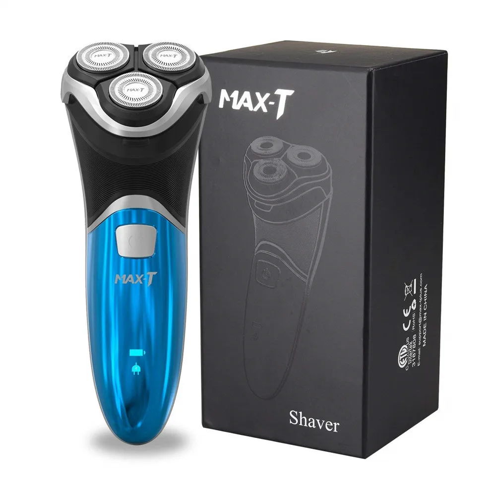 MAX-T 100-240 в перезаряжаемая электробритва 3D с тройным плавающим лезвием бритвенные бритвы уход за лицом для мужчин триммер для бороды