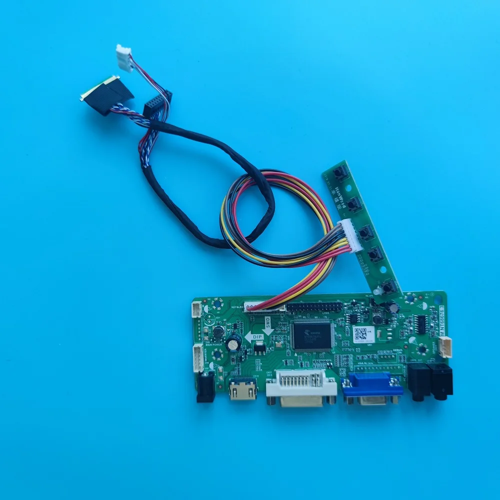 

Work For HSD100IFW1 1024×600 30pin 10" LCD remote Screen LED panel HDMI-compatible VGA DVI Controller Board display kit