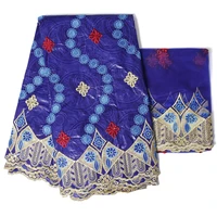 embroidered austria cotton fabric 2022 dubai jacquard fabrics bazin riche african sewing materials mesh textile 52 yardslot