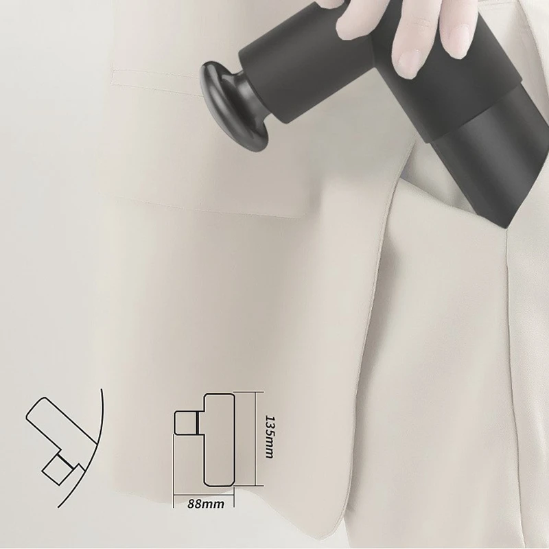 

Mini USB Deep Tissue Muscle Massage Vibrating Relax Body Massage Percussion Massager with 4 Adjustable Speed & 4 Heads