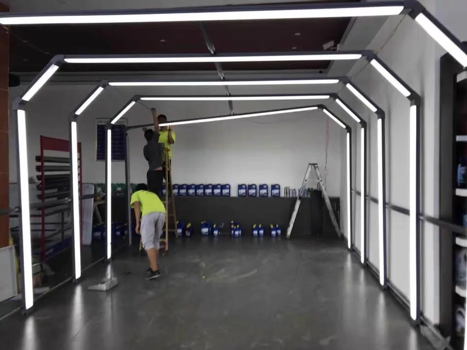Туннель 3d Автомойка цена Китай Промышленный линейный антибликовый потолочный