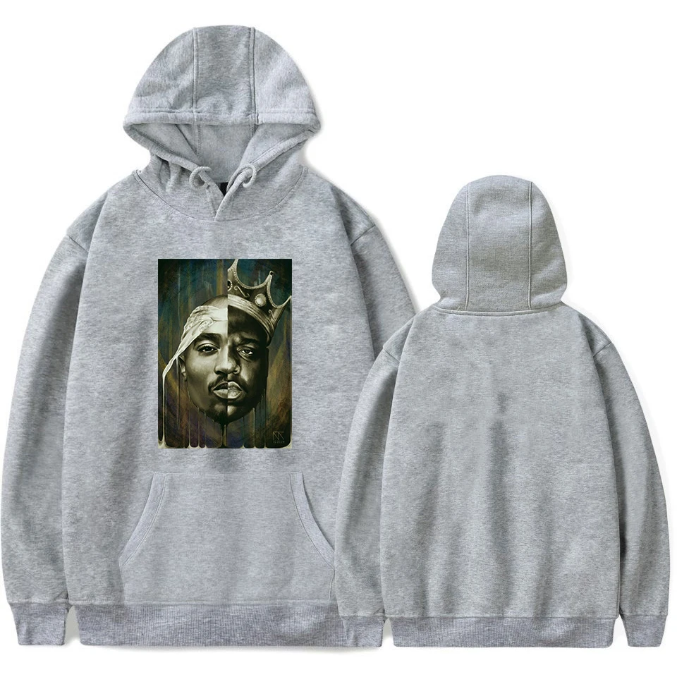 

Tupac 2Pac Print Hoodie Adult Kids Teens Sweatshirt K-pop Pocket Pullover Harajuku Parent-child Clothes Hip Hop Men Streetwear