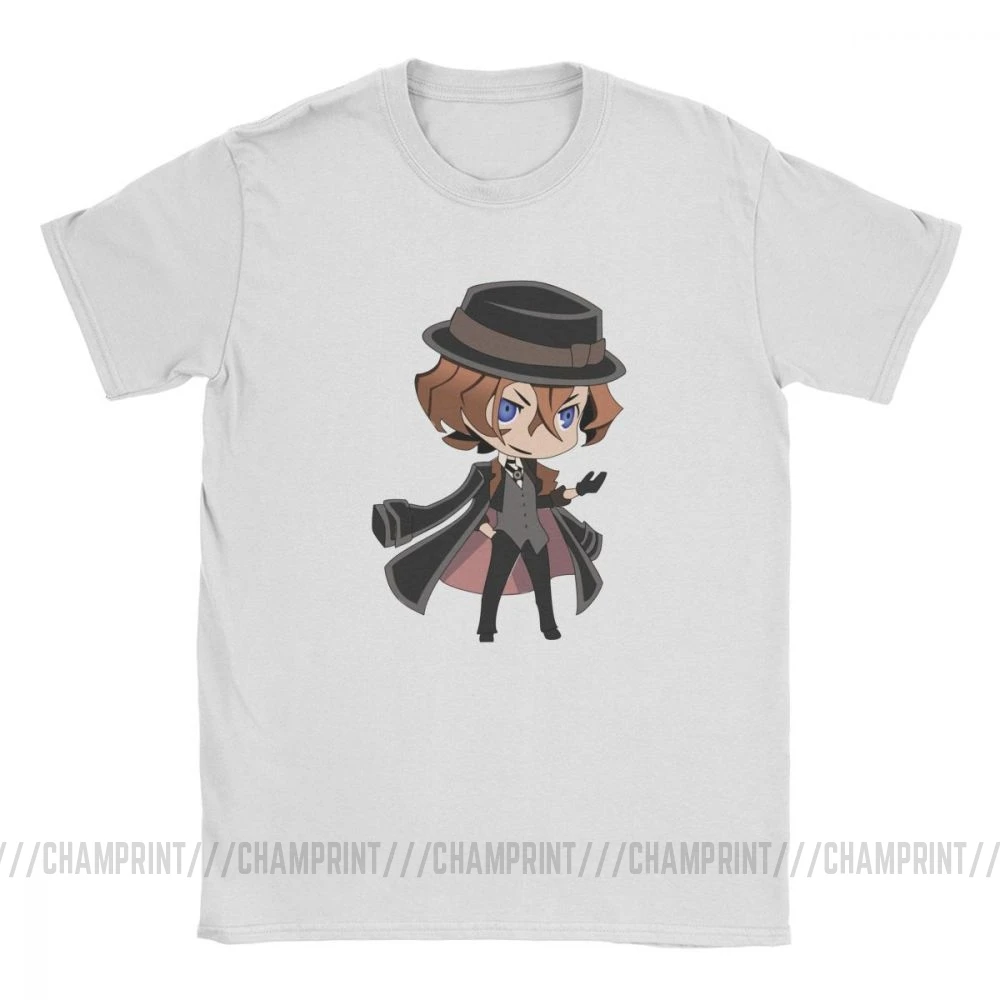 Мужские футболки Chibi Chuuya Bungou с изображением бродячих собак хлопковые топы 2019