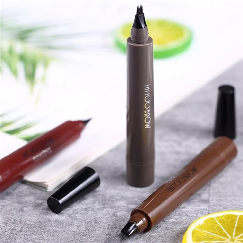 Карандаш для бровей с эффектом микроблейдинга водостойкий карандаш кончик-вилка