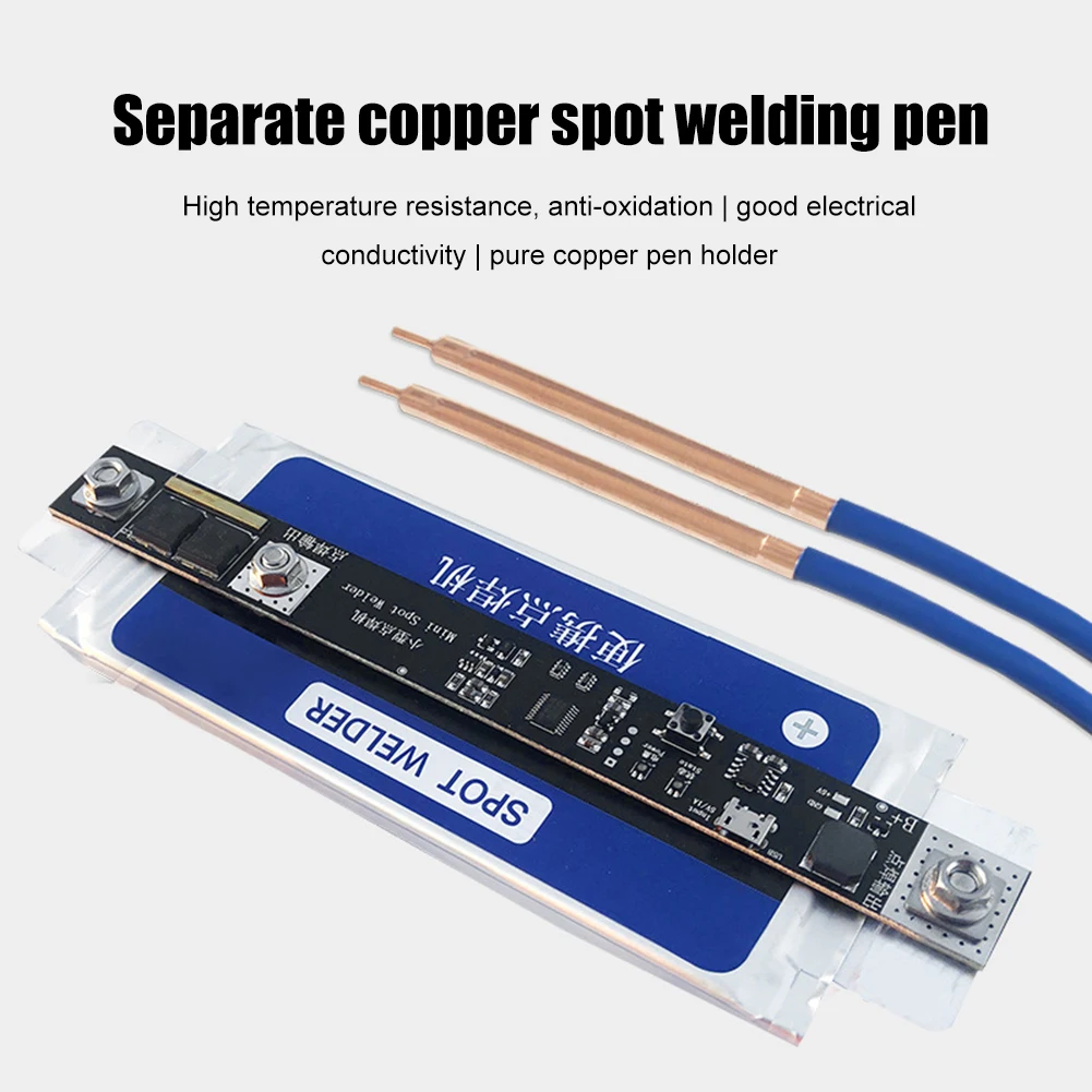 

Portable 5 Gears DIY Circuit Board Spot Welding Machine for 18650 26650 32650 Battery Spot Welder with Nickel Sheet Soldering