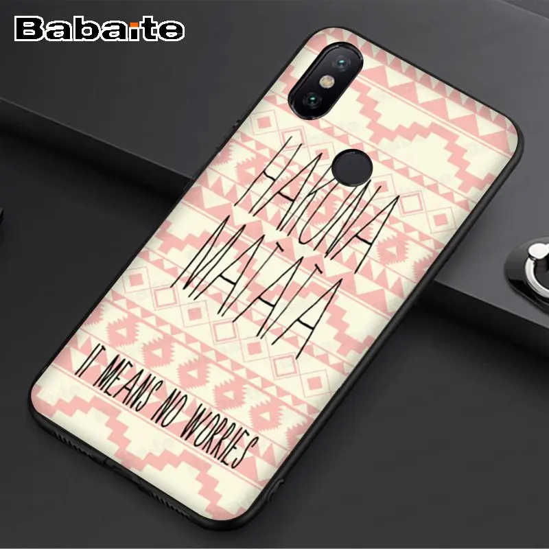 Keep clam hakuna matata The Lion King Новинка чехол для телефона Fundas чехол для redmi 7 5plus 5A 6pro 4 note5A note6pro note7 чехол