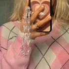 Новинка цепочка для телефона ремешок для мобильного телефона ручной работы Очаровательная бабочка для женщин для мобильного телефона ювелирные изделия бусины для защиты от потери шнурок аксессуары для телефона