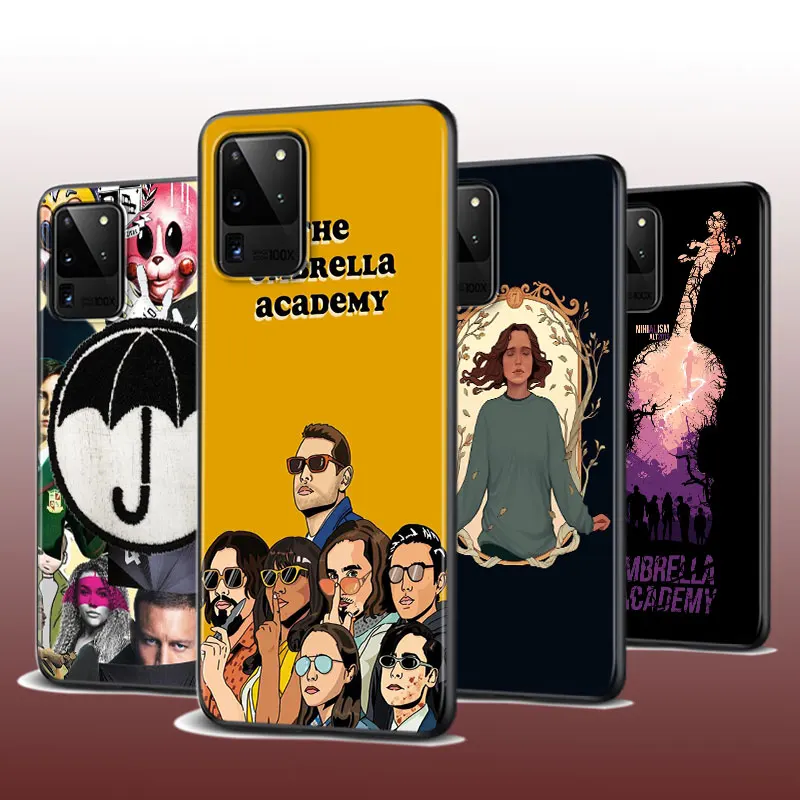 

For Samsung S22 S21 S20 FE Ultra Pro Lite S10 5G S10E S9 S8 S7 Plus The Umbrella Academy Shockproof Soft Black Phone Case
