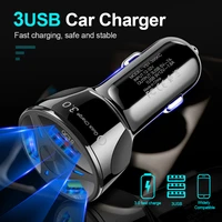 universal motorcycle car charger led light 3 usb charger power socket cigarette light for motorcycle auto truck atv boat