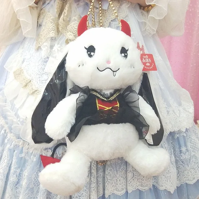 Готическая мягкая сумка в стиле Лолиты Kawaii с плюшевым Кроликом японская Милая