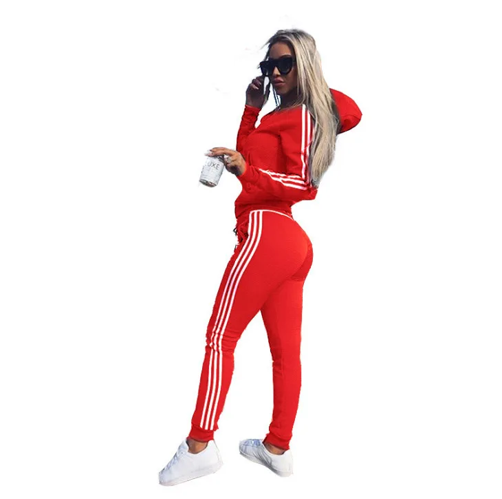 

Women Plus Size Tracksuit Two Piece Set Casual Sport Suit Womens 2 Piece Sets Sportswear 2019 Zipper Tracksuit Female