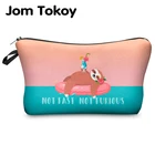 Женская косметичка Jomtokoy, сумочка для путешествий с цифровым принтом, органайзер, косметичка hzb1011