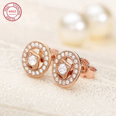 

S925 sterling silver fashion design net celebrity retro charm earrings. Classic PAN Jewelry Women's Earrings