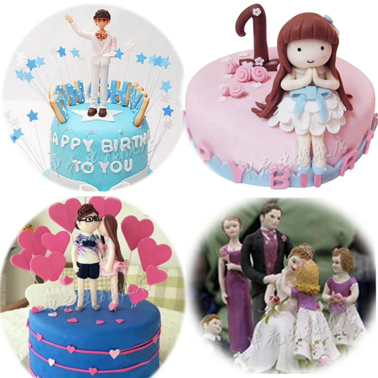 Ibaking 3D фигурки людей помадка торт фигура плесень семейный набор человеческого