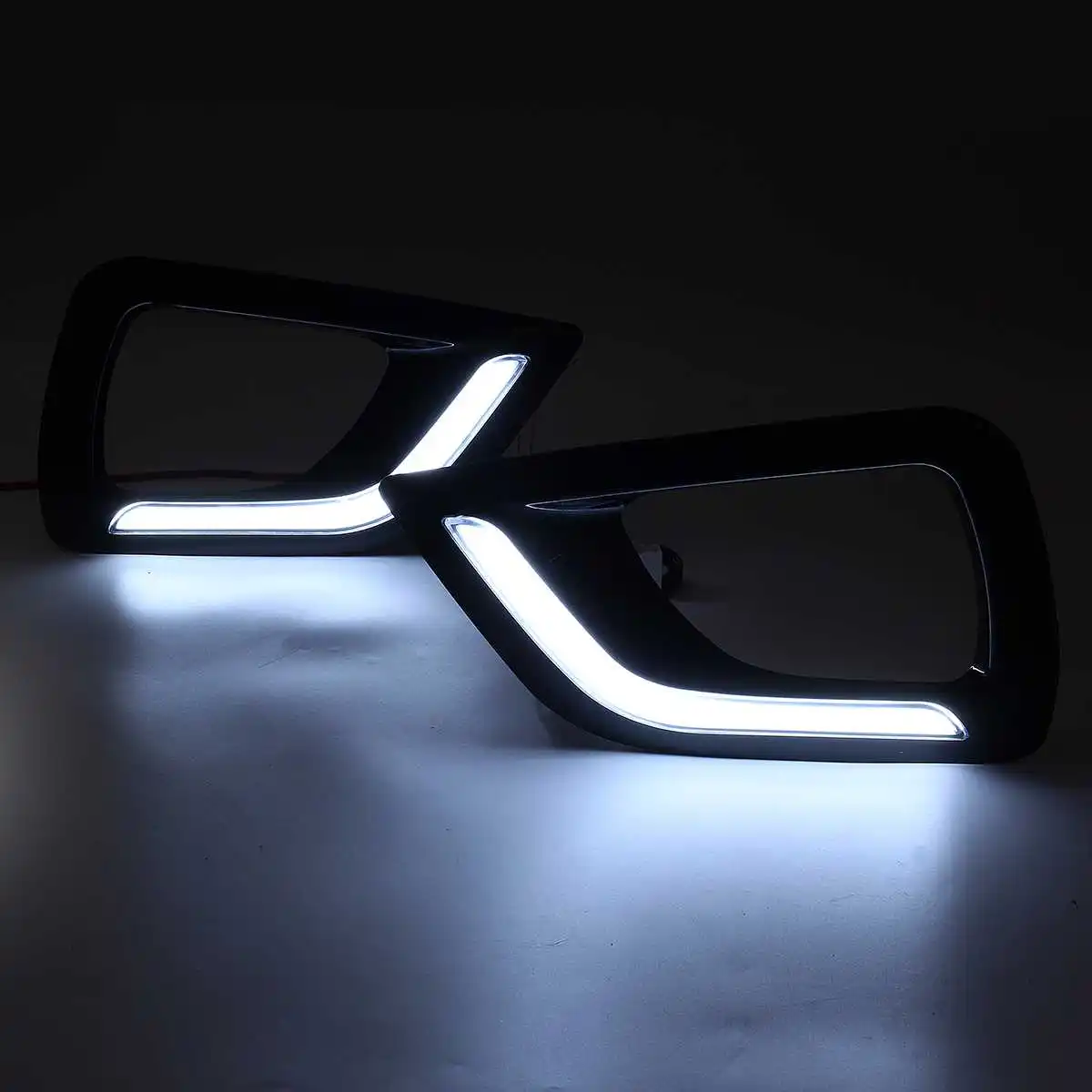 2 шт. светодиодный дневный противотуманный светильник DRL для Nissan Navara NP300 2015 2016 2017