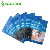 SOOLALA 6pcs 15x14 5cm Eyeglasses Anti-Fog Cloth Microfiber Fabric Glasses Cleaner for Spectacles Lenses Camera Phone Screen
