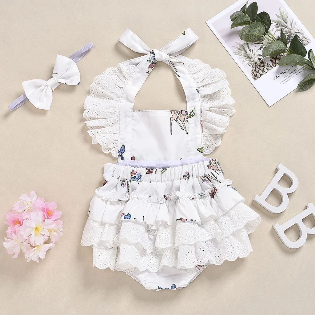 Детский комбинезон с рождественским принтом олененка для маленьких мальчиков и