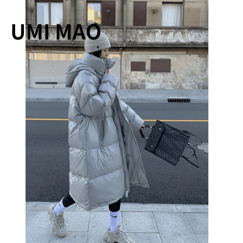 

Модная Корейская стеганая куртка UMI MAO в виде яичной ракушки, Женское зимнее пальто средней длины, новинка 2021, легкое Свободное пальто, тренд...
