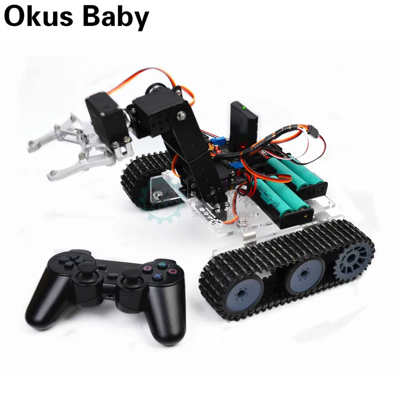 

Новейший Робот SNAR20 с дистанционным управлением для Arduino, акриловый танк, роботизированная рука, «сделай сам», интеллектуальная сборка, комплект RC