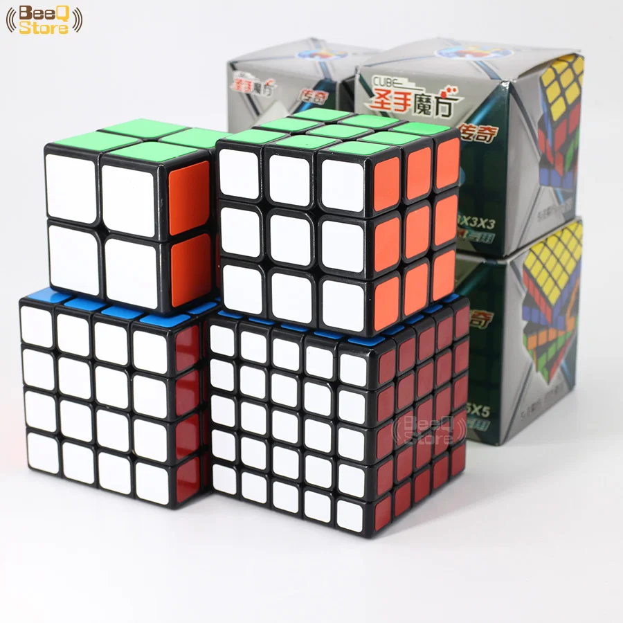 Куб магический Shengshou Ledgen 2x2 3x3 4x4 5x5 2x2x2 черная игрушка Magico для детей|Головоломки| |