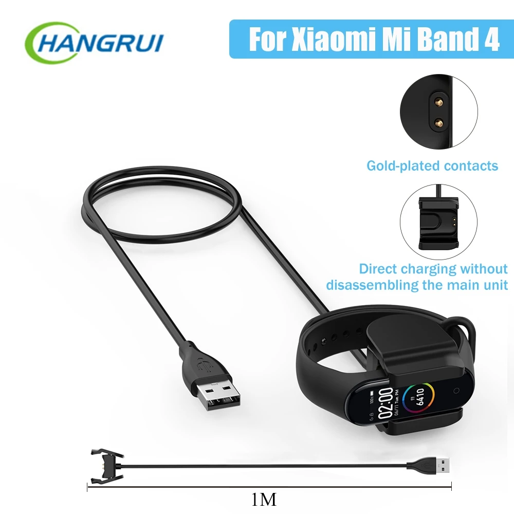 Hangrui для Xiaomi mi Band 4 зарядный кабель mi band 4 для Xiaomi mi Band 4 Golbal NFC Зарядное устройство USB зарядное устройство для Xiao mi Smart Band 4