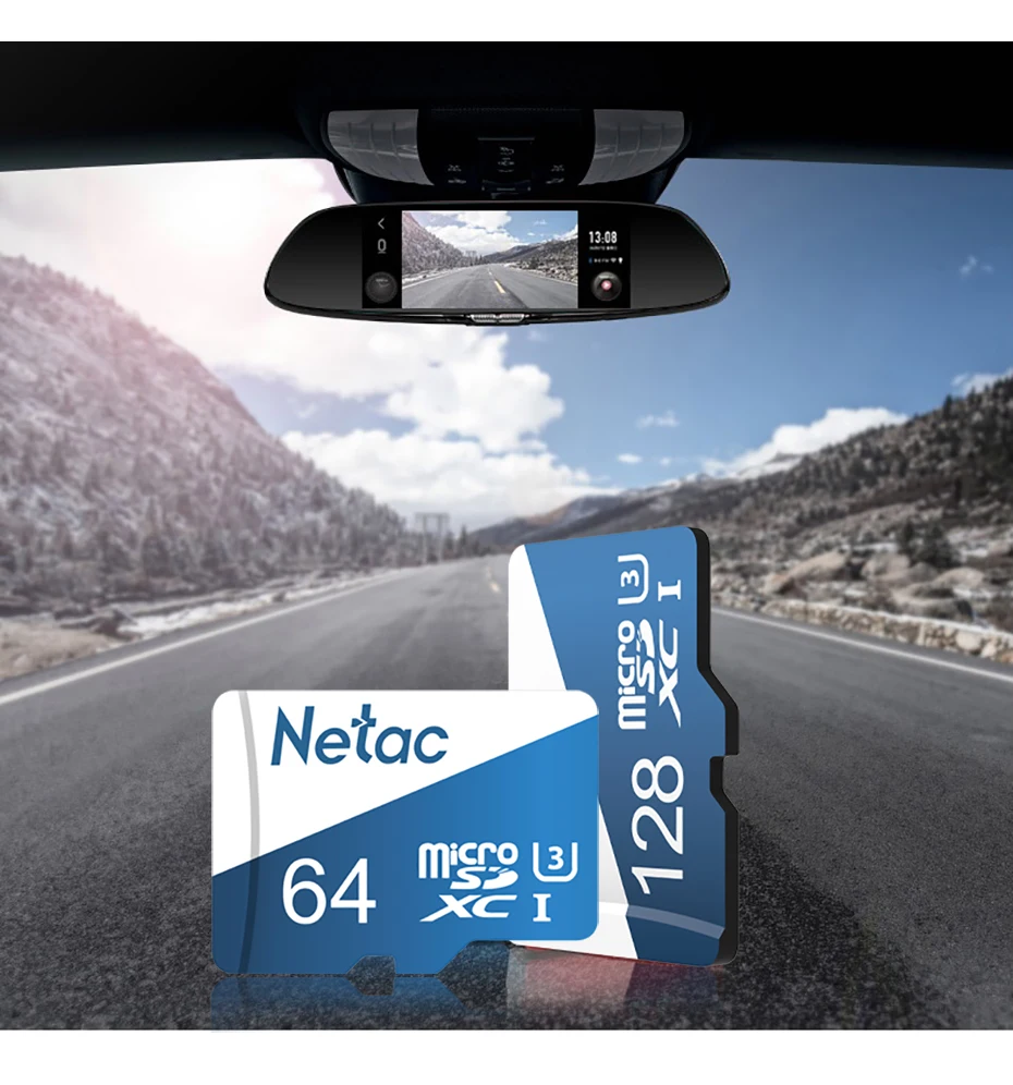 Netac Micro SD карта, 32 ГБ, 64 ГБ, 128 ГБ 256 UHS-1 слот для карт памяти 16 GB 32 GB 64 128 256 ГБ видео в формате 4 K U3 V30 Flash SDCard(TF) класса 10