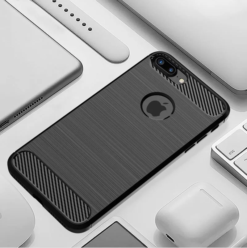 Ультратонкий силиконовый чехол из ТПУ для Apple iPhone 7 Plus резиновые чехлы