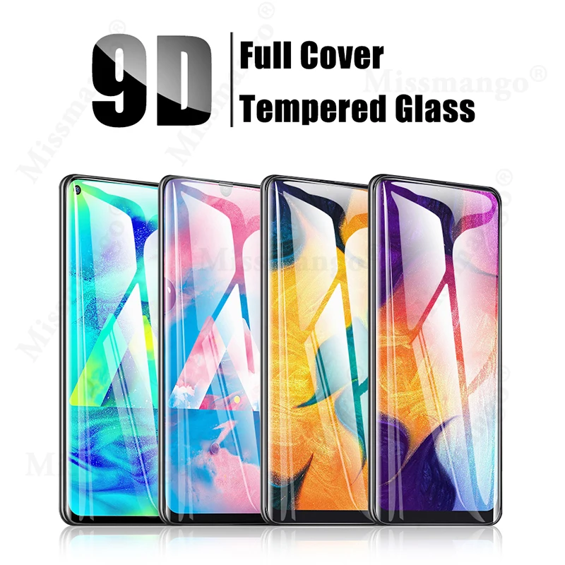 2 в 1 протектор экрана для samsung Galaxy A50 стекло A10 A40 A70 закаленное A 50 объектив защитная