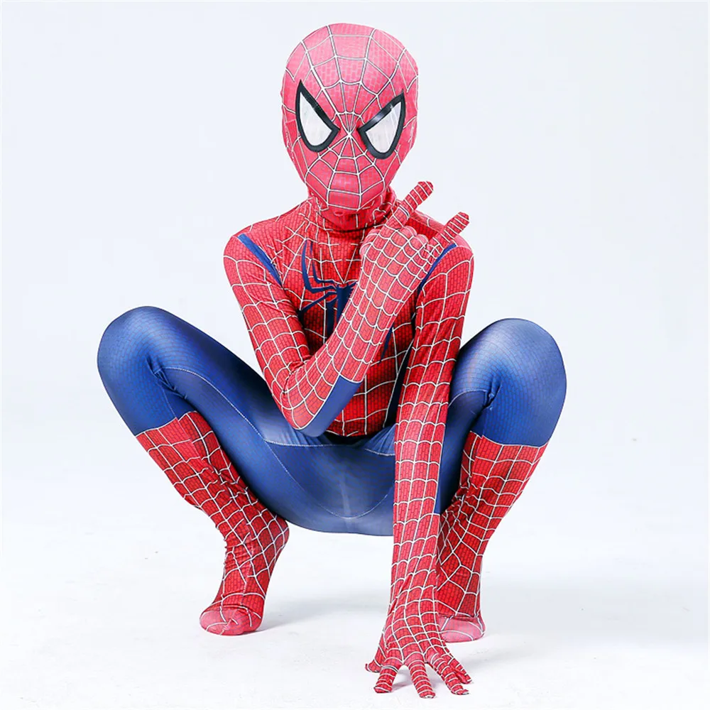 Для взрослых и детей Spider-man 3 Raimi карнавальный костюм супергерой zentai боди