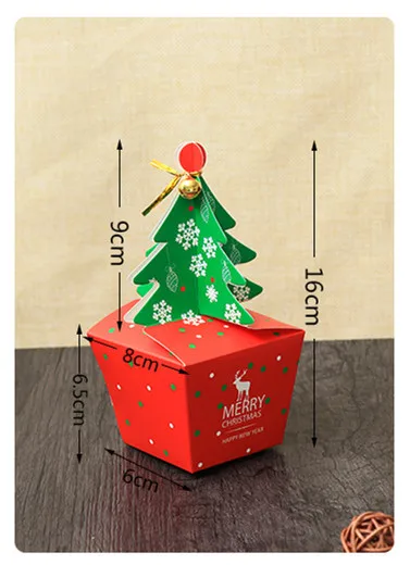 

Christmas Candy Box Birthday Party Decorations Cookie Bag Gift Box Decoration for Home Packing Boxes Party Favor