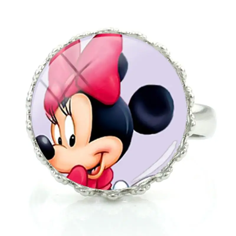 Женское кольцо с короной и изображением Микки Мауса | Украшения аксессуары