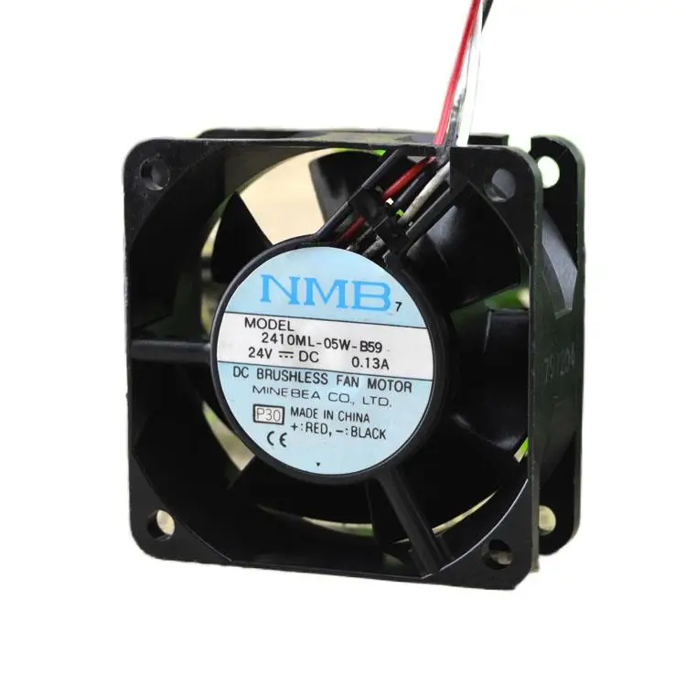 Трехпроводный осевой вентилятор 2410ml-05w-b59 Meibeiya NMB 24 В 0,13a 60*60*25