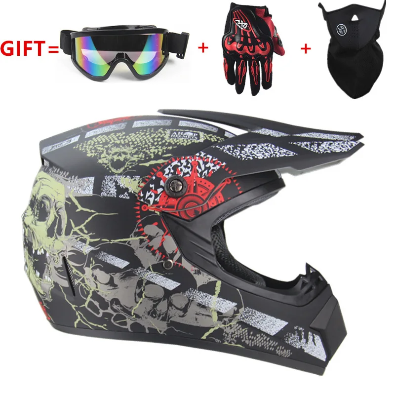 

Cross-Border Downhill DH Cross-Country Helmet Am Mountain Bike Full Helmet Riding Helmet MX Full Helmet Kart Ghost Fire