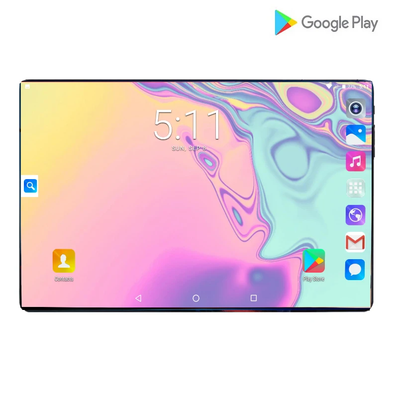 Google Android 9,0 планшеты 10," HD большой экран 6 ГБ ОЗУ 6 Гб ПЗУ Восьмиядерный 6000 мАч 8MP камера двойная SIM 4G умные планшеты