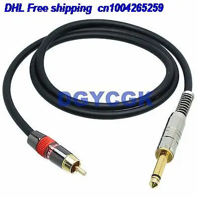_/EMS 10 шт. 3 5 мм 6 35 1/4 RCA разъем моно TS 25 футов Кабель-адаптер аудио AV наушники