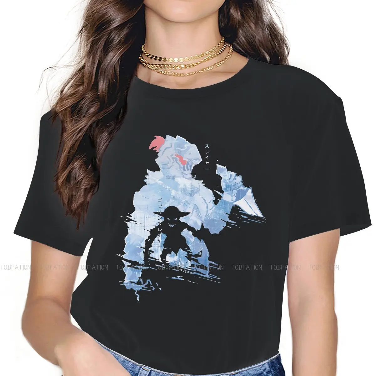 

Специальная футболка для девочек с изображением морильных врагов, гоблинов, рассекающих приключения, аниме 5XL, в стиле хип-хоп, Подарочная о...